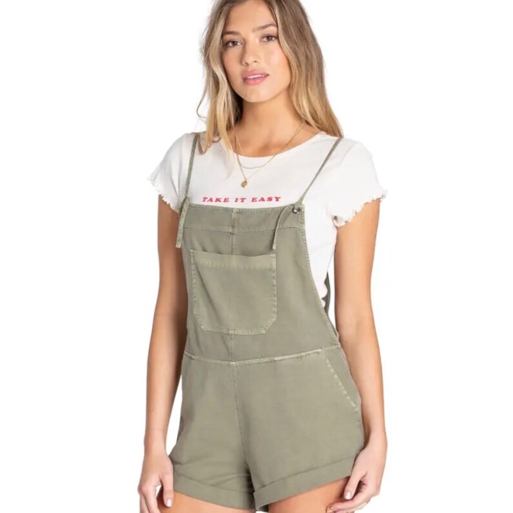 Wild Pursuit Billabong Overalls- Olive